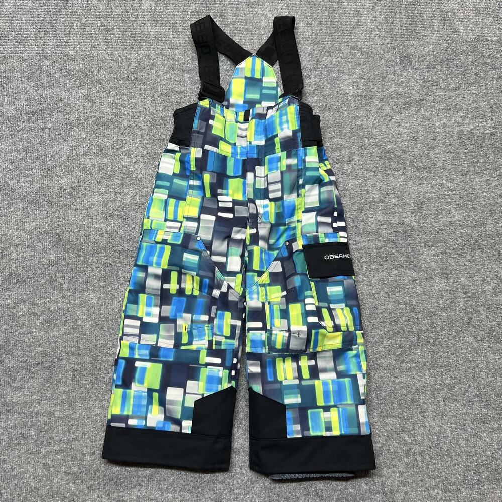 Obermeyer Snow Bib Pants Youth 3 Multicolor Insulated Ski Snow Winter